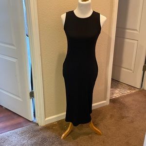 Long maxi black dress